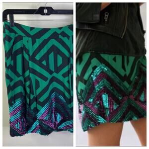 Antropologie Carnation Lily sequin skirt